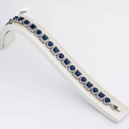 Tennis Bracelet Blue Sapphire S/ Silver 925 ΚΩΔ 6040 Olga Kosmima