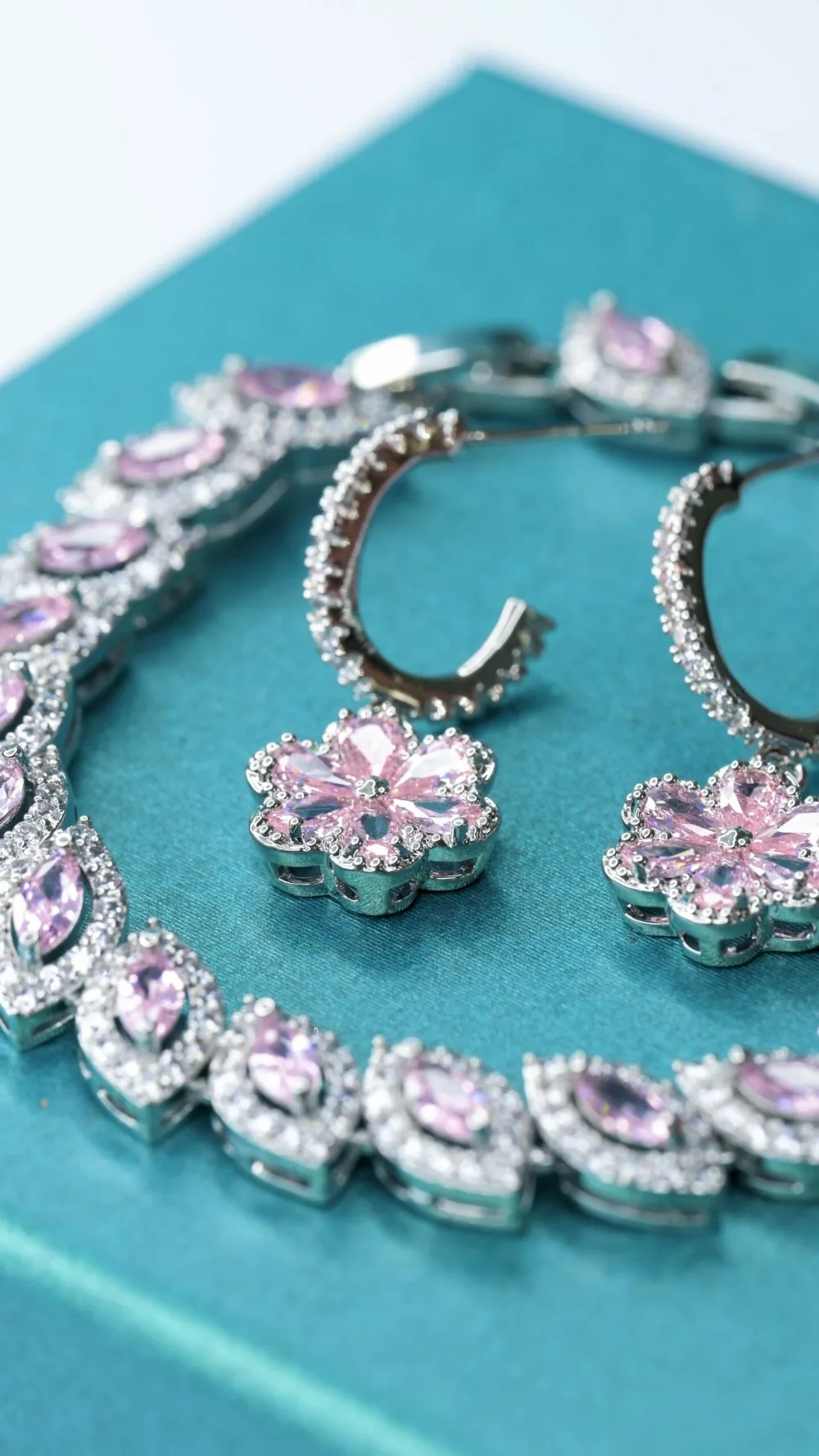 Tennis Bracelet Baby Pink Sapphire S/ Silver 925 ΚΩΔ 6050 Olga Kosmima - Image 6