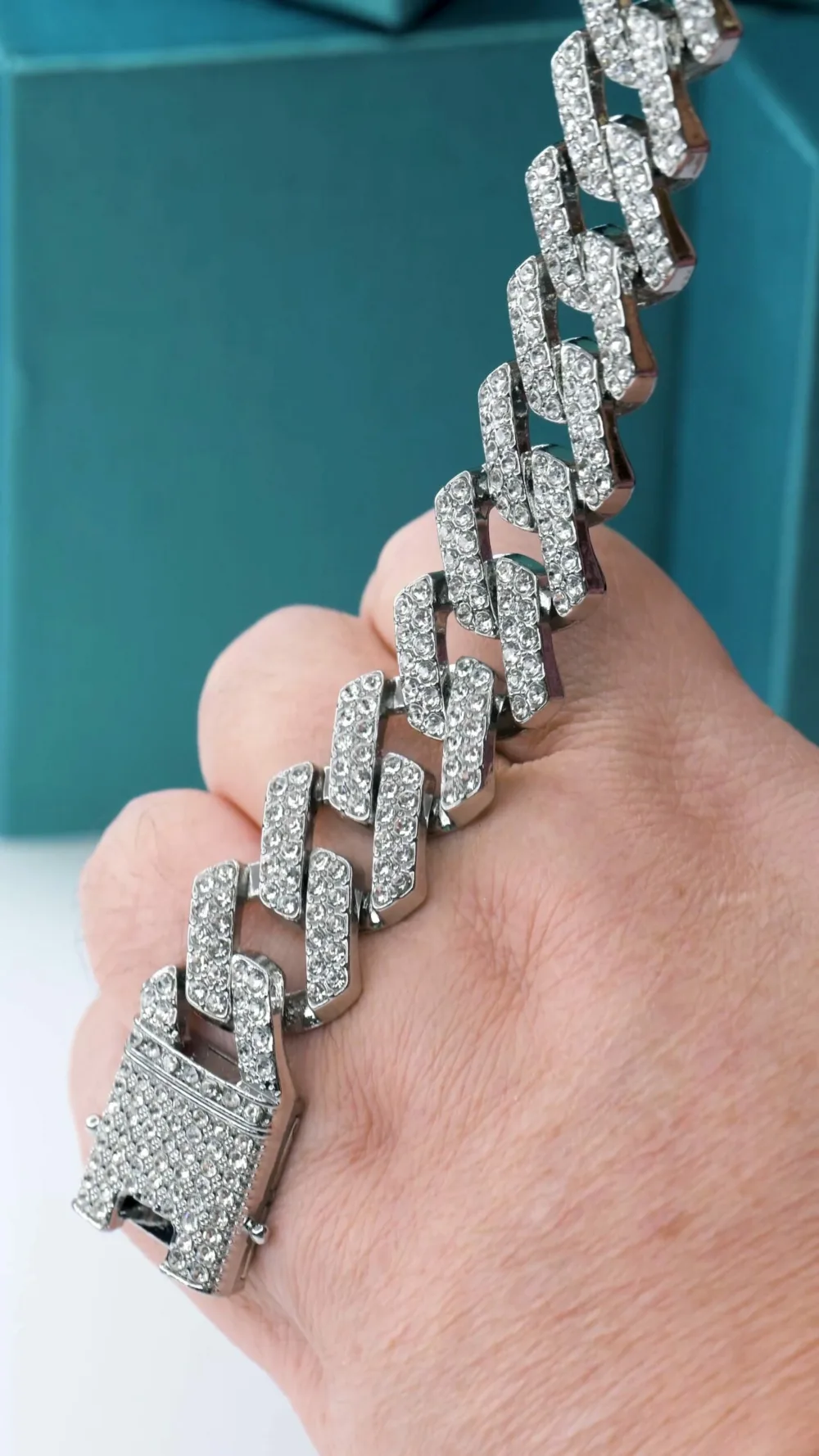 Miami Cuban Link Bracelet ΚΩΔ 6077 Olga Kosmima - Image 4