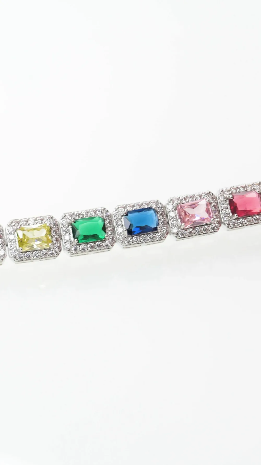 Tennis Bracelet Multicolor Sapphire S/ Silver 925 ΚΩΔ 6013 Olga Kosmima - Image 5