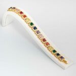 Tennis Bracelet Multicolor Sapphire Gold S/ Silver 18K ΚΩΔ 6063 Olga Kosmima
