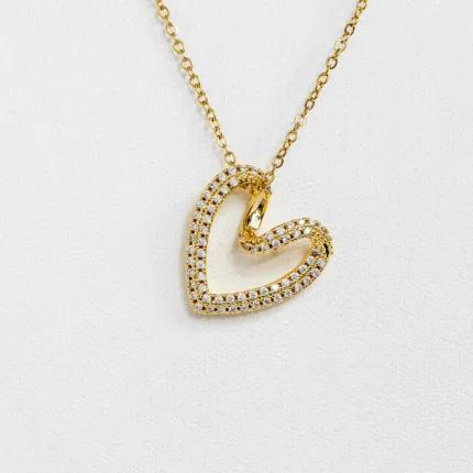 Heart Necklace S/ Silver ΚΩΔ 4239 OlgaKosmima
