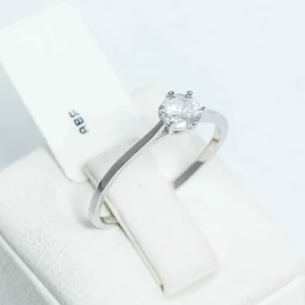 White Sapphire Ring Brilliant Cut S/ Silver ΚΩΔ 2562 OlgaKosmima