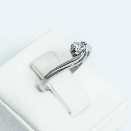 White Sapphire Ring Brilliant Cut S/ Silver ΚΩΔ 2558 OlgaKosmima