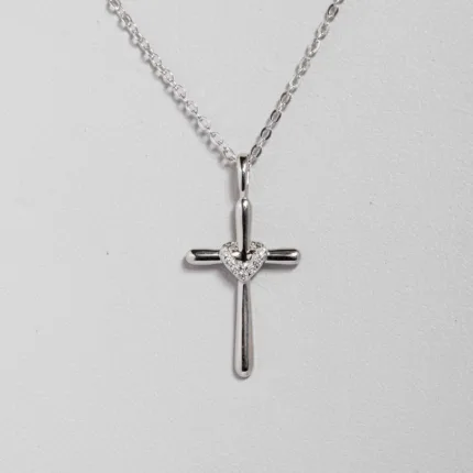 Silver Minimal Cross S/ Silver ΚΩΔ 4480 OlgaKosmima