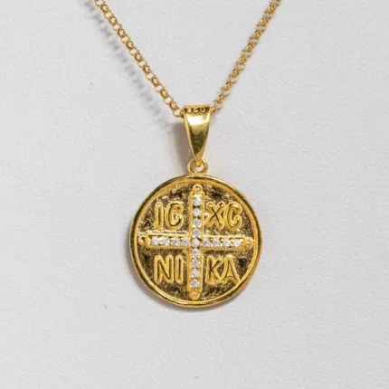 Χρυσό Χειροποίητο Κωνσταντινάτο ICXC✝️NIKA S/ Silver ΚΩΔ 4593 OlgaKosmima
