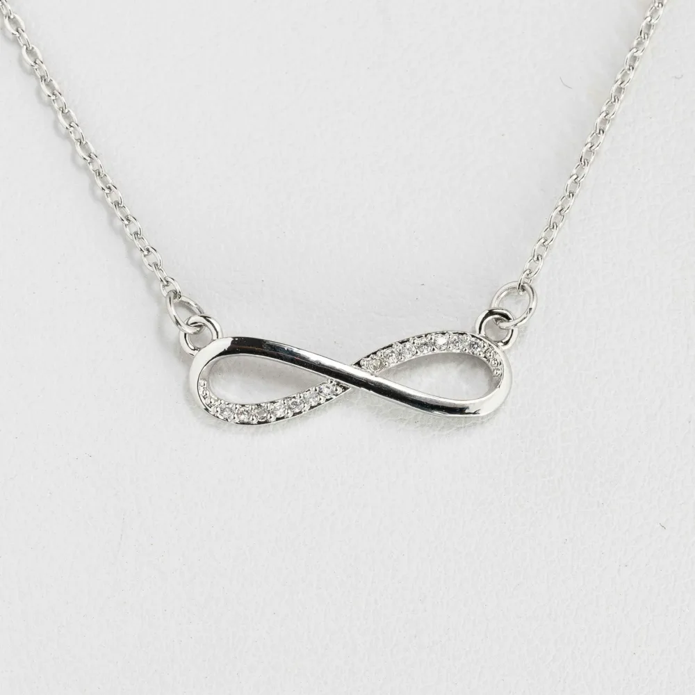 Infinity Necklace S/ Silver ΚΩΔ 4074 Olga Kosmima - Image 1