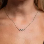 Infinity Necklace S/ Silver ΚΩΔ 4071 Olga Kosmima - Image 2