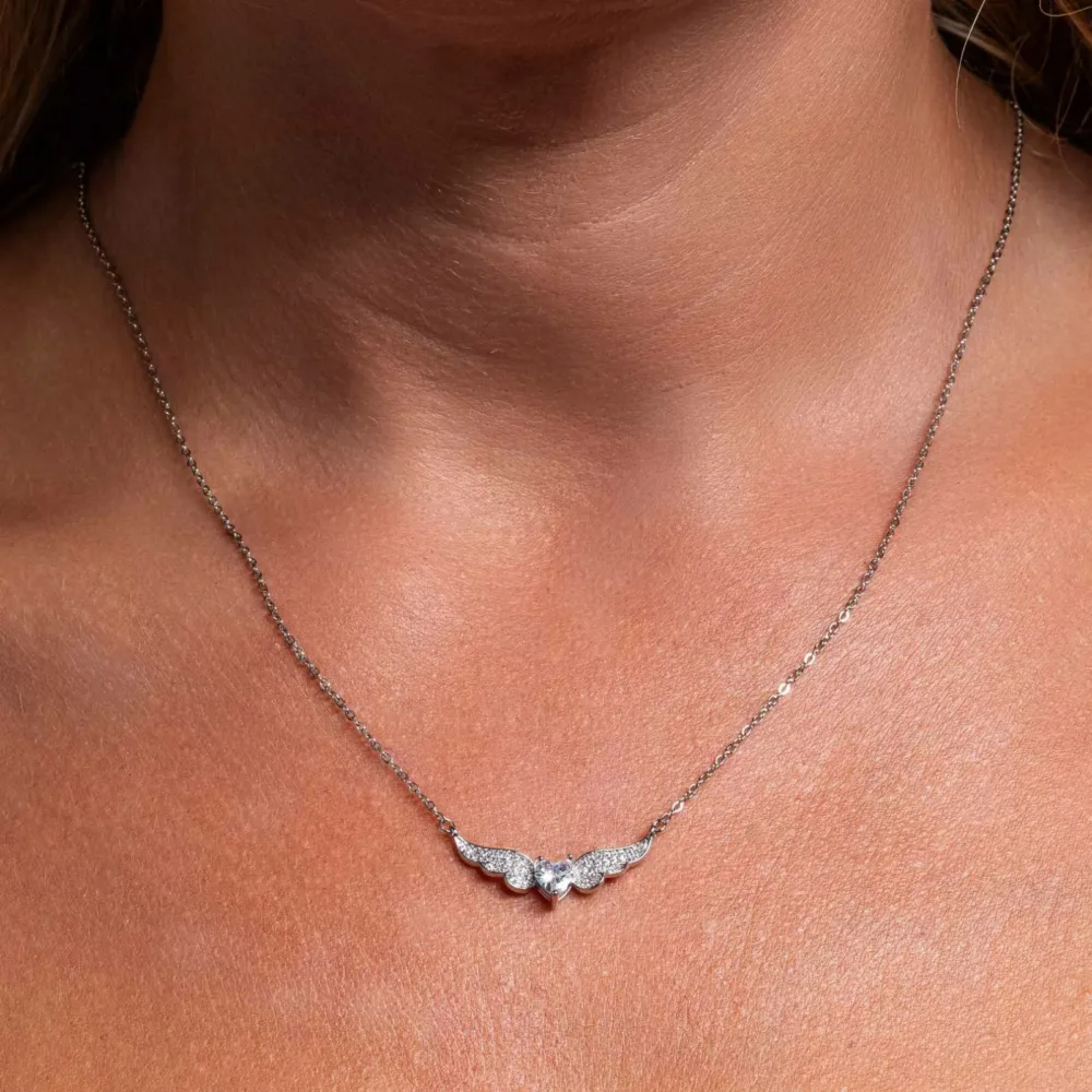 Necklace Large Angel Wings ΚΩΔ 4039 Olga Kosmima - Image 2